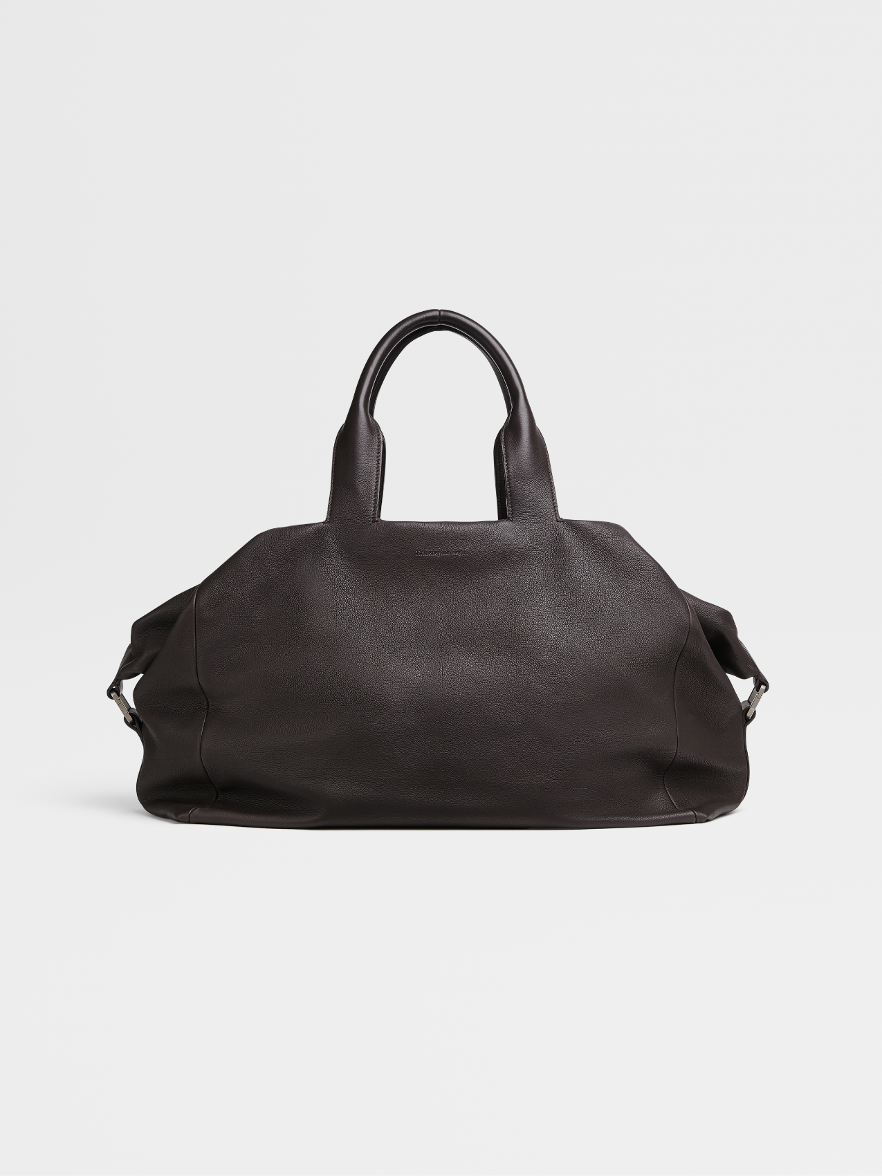 Dark Brown Soft Leather Raglan Holdall